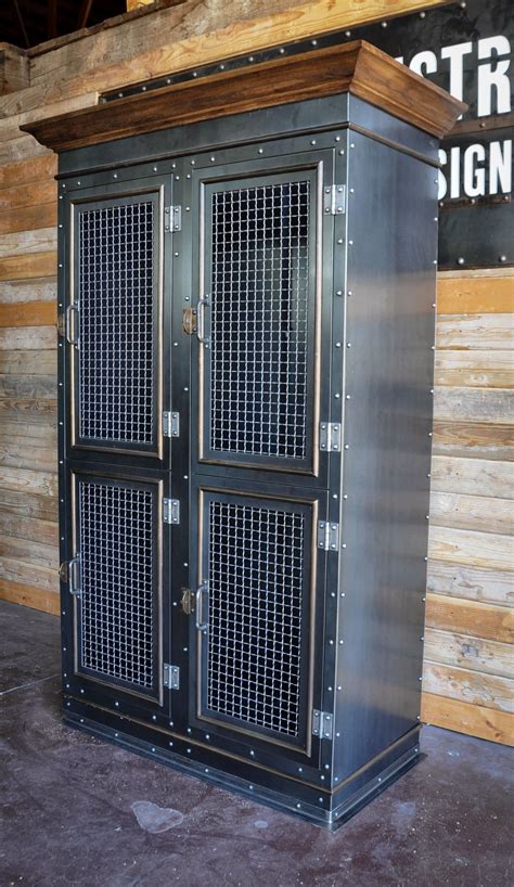 industrial steel cabinet vintage|old style storage cabinet.